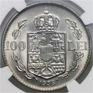 Romania, Carol II, 100 Lei 1938