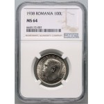 Romania, Carol II, 100 Lei 1938