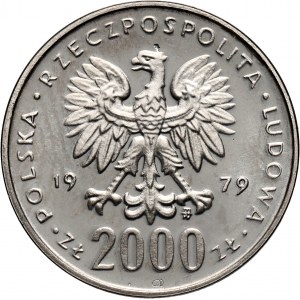 PRL, 2000 złotych 1979, Mikołaj Kopernik, PRÓBA, nikiel
