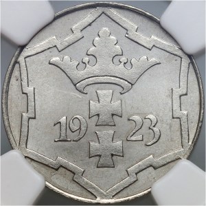 Wolne Miasto Gdańsk, 10 fenigów 1923, Berlin, stempel lustrzany (Proof)