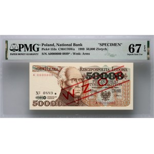 PRL, 50000 zloty 1.12.1989, MODEL, No. 0889, series A