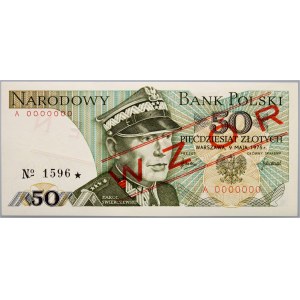PRL, 50 zloty 9.05.1975, MODEL, No. 1596, series A