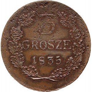 Wolne Miasto Kraków, 3 grosze 1835, Kraków, emisja próbna