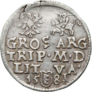 Stefan Batory, trojak 1581, Wilno