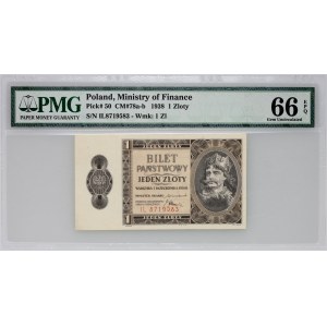II RP, 1 złoty 1.10.1938, seria IL