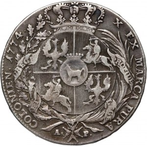 Stanislaw August Poniatowski, thaler 1774 AP, Warsaw
