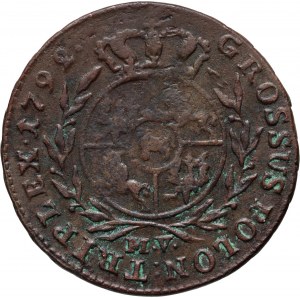 Stanislaw August Poniatowski, trojak 1792 MV, Warsaw, Poland