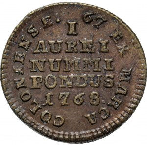 Stanislaw August Poniatowski, ducat weight 1768