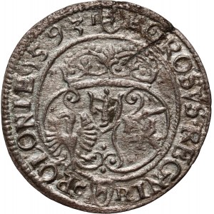 Žigmund III Vasa, penny 1593, Olkusz
