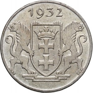 Wolne Miasto Gdańsk, 5 guldenów 1932, Berlin, Kościół Marii Panny