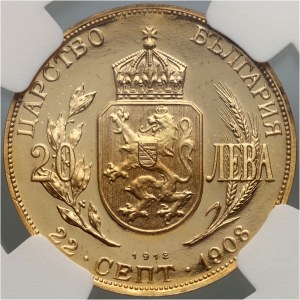 Bulharsko, Ferdinand I, 20 leva 1912, Restrike