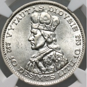 Lithuania, 10 Litas 1936, Grand Duke Vytautas