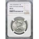 Lithuania, 10 Litas 1936, Grand Duke Vytautas