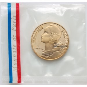 France, 20 Centimes 1971, Gold PIEFORT