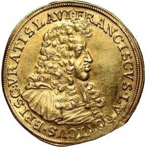 Śląsk, Księstwo Nyskie Biskupów Wrocławskich, Franciszek Ludwik, dukat 1686, Nysa