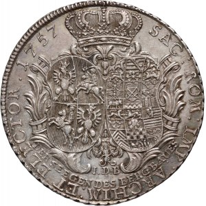 August III, talar 1757 IDB, Drezno