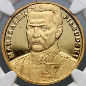 Třetí republika, 200 000 zl 1990, Józef Piłsudski, triptych