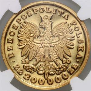 Třetí republika, 200 000 zl 1990, Józef Piłsudski, triptych