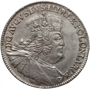 August III, dwuzłotówka (8 groszy) 1753, Lipsk, 8 GR