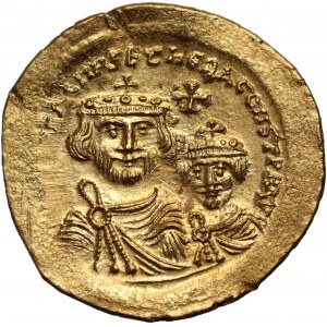 Byzantine Empire, Heraclius and Heraclius Constantine 610-641, Solidus, Constantinople