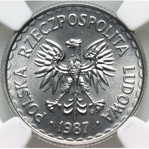 PRL, 1 zloty 1987