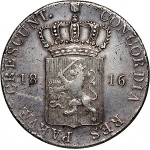 Netherlands, William I, Rijksdaalder 1816, Utrecht
