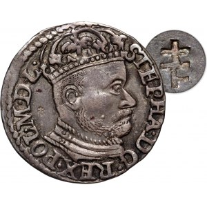 Stefan Batory, trojak 1583, Olkusz, ex. Potocki