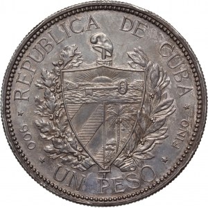 Cuba, Peso 1898, Homeland and Liberty, PROOF