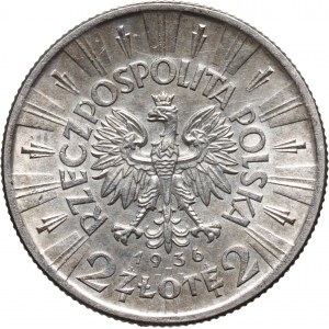 II RP, 2 złote 1936, Warszawa, Józef Piłsudski