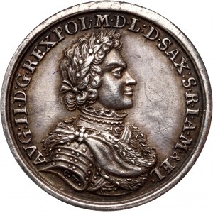 Augustus II the Strong, coronation medallion from 1697