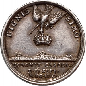 Augustus II the Strong, coronation medallion from 1697