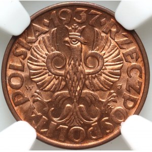 II RP, 2 grosze 1937, Warszawa