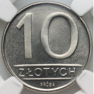 PRL, 10 złotych 1984, PRÓBA, nikiel
