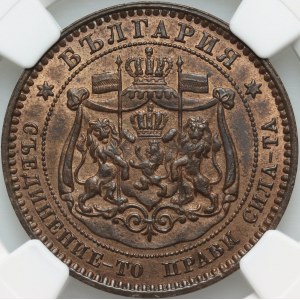 Bulharsko, Alexander I, 10 stotinki 1881, Heaton