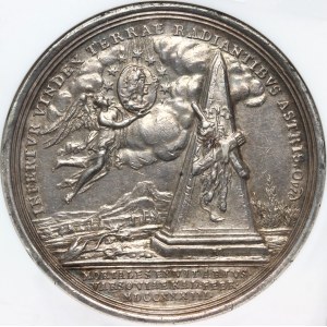 Augustus II the Strong, posthumous medal from 1733