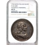 Augustus II the Strong, posthumous medal from 1733