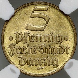 Wolne Miasto Gdańsk, 5 fenigów 1932, Berlin