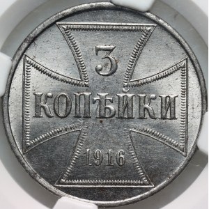 OST, 3 kopiejki 1916 J, Hamburg