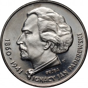 People's Republic of Poland, 100 gold 1975, Ignacy Jan Paderewski, SAMPLE, nickel
