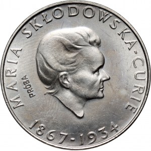 PRL, 100 złotych 1974, Maria Skłodowska-Curie, PRÓBA, nikiel