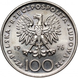 People's Republic of Poland, 100 gold 1976, Tadeusz Kosciuszko, SAMPLE, nickel