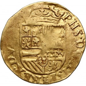 Netherlands, Philip II 1556-1598, 1/2 Real ND, Burges