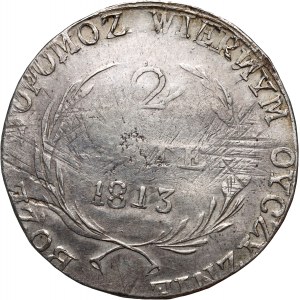 Obliehanie Zamošču, 2 zlaté 1813, Zamošč