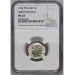 II RP, 2 złote 1934, Warszawa, Głowa Kobiety