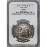 France, Republic, 5 Francs L'AN 11 (1803) A, Paris