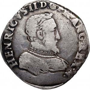 France, Henry II, Teston 1560 D, Lyon