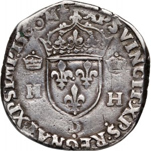 France, Henry II, Teston 1560 D, Lyon