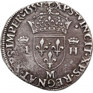France, Henry II, Teston 1559 M, Toulouse