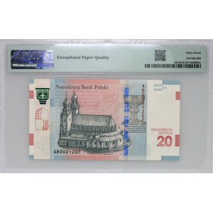 III RP, 20 złotych 23.11.2015, 1050. Rocznica Chrztu Polski, seria AB