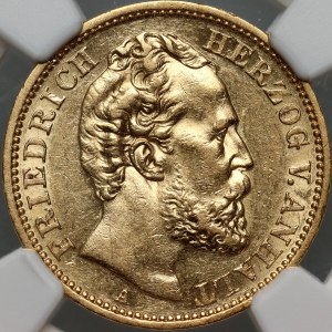 Německo, Anhaltsko, Frederick I, 20 marek 1875 A, Berlin